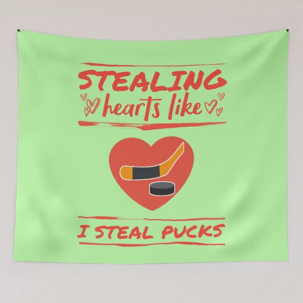 Item preview,  Stealing hearts like i steal pucks. designed and sold by Umiska.
