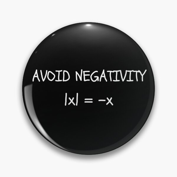 Item preview, Avoid negativity Math  Funny Math designed and sold by Artystico  ⭐⭐⭐⭐⭐.