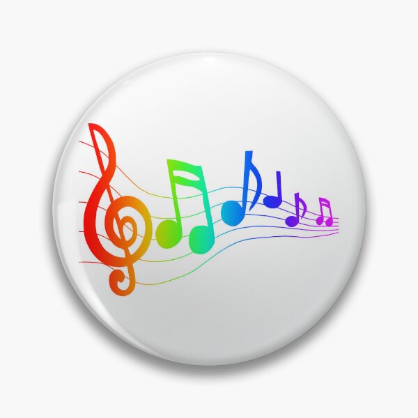 Item preview, Rainbow Music Notes designed and sold by Carpenoctemily.
