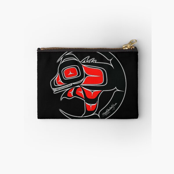 Item preview, Bear cub red tribal style designed and sold by SpeakthunderArt.
