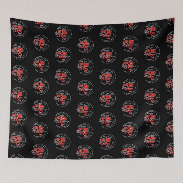 Item preview, Bear cub red tribal style designed and sold by SpeakthunderArt.
