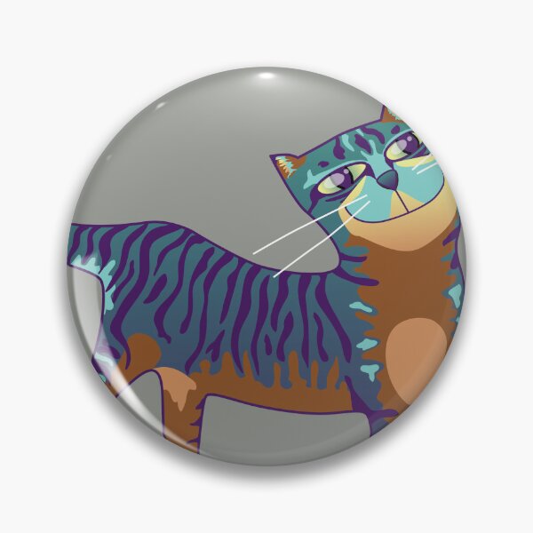 Item preview, Happy Blue Tabby Cat designed and sold by Zia Frazier.