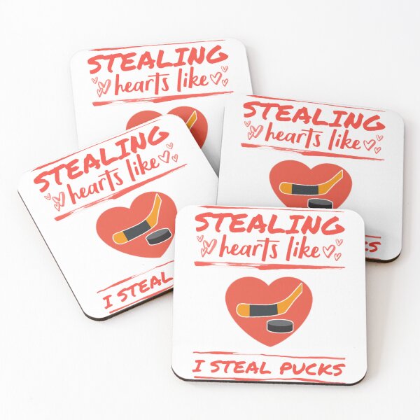 Item preview,   Stealing hearts like i steal pucks. designed and sold by Umiska.