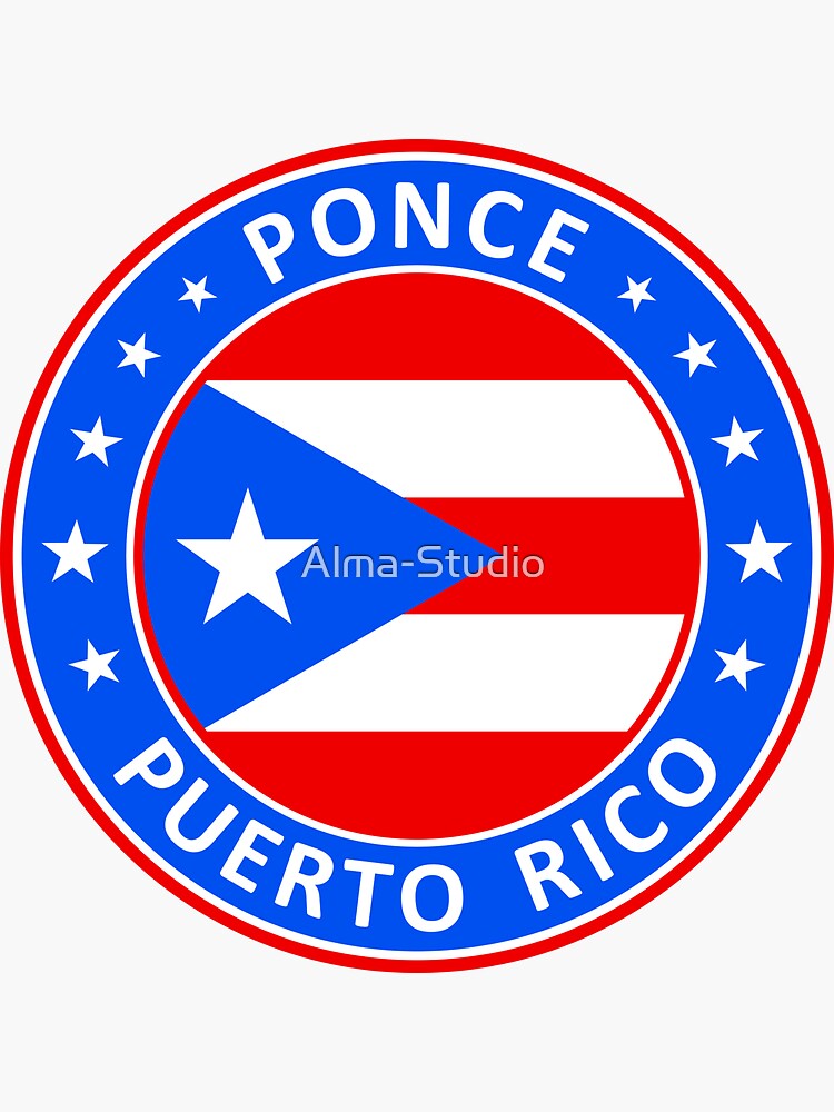 "Ponce, Puerto Rico" Sticker for Sale by AlmaStudio Redbubble