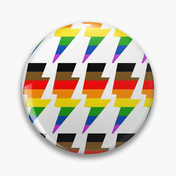 Item preview, gay flag lightning strike designed and sold by Fictionette25.