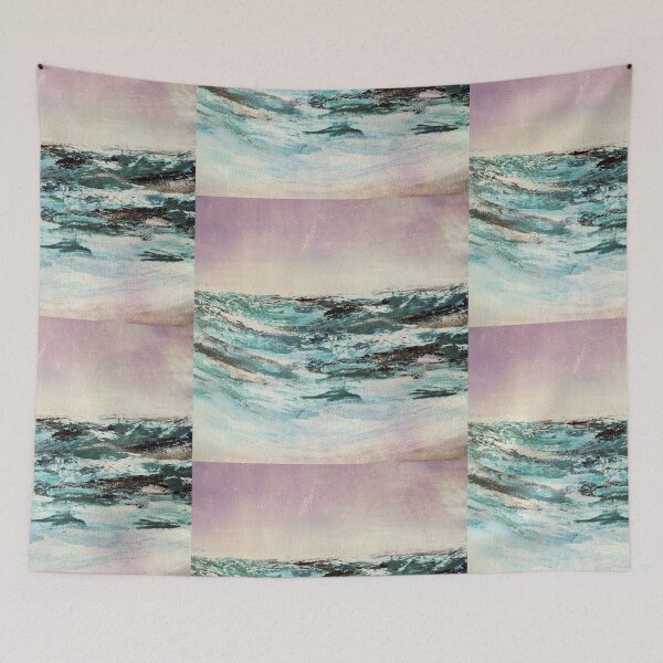Item preview, Beachy Vibes - Acrylic Painting photoshopped designed and sold by MazerolleArt.