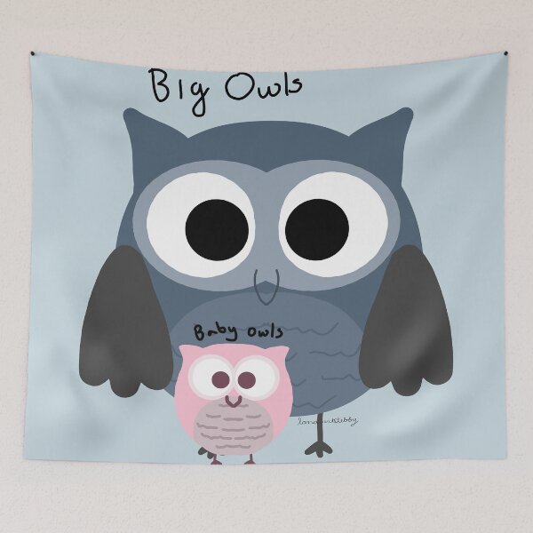 Item preview, Big Owls and Baby Owls designed and sold by thebuzzybunny.