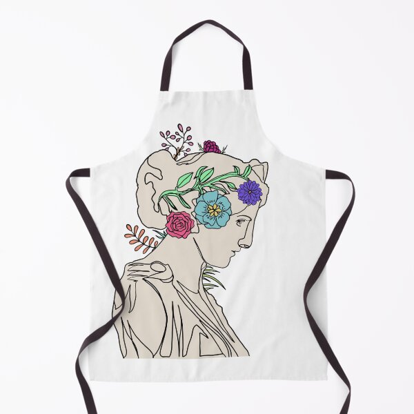 Item preview, Greek Statue Flowers Layered Sticker designed and sold by bookishthorns.