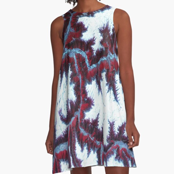 bubbles circles particles Illustration creative color graphic Abstract colorful art texture nature natural creative 2022 new design men women A-Line Dress