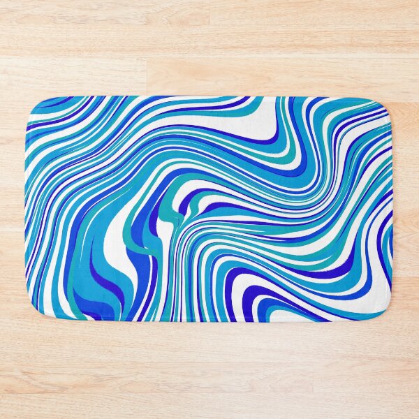 Item preview, Blue fresh color marble abstract white background  designed and sold by Roselove4869.