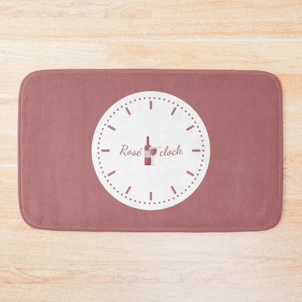 Item preview, Rosé O' Clock (mauve wine bottle and glass) designed and sold by sessiet.