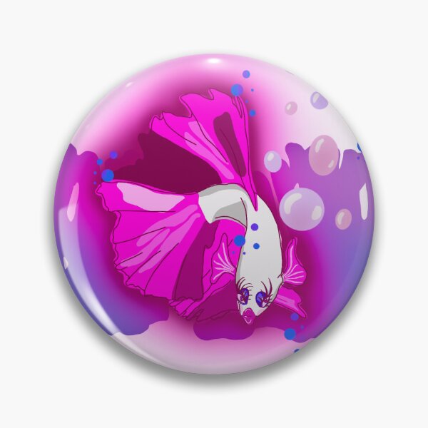 Item preview, Pink And White Betta Fish designed and sold by princesssomo21.