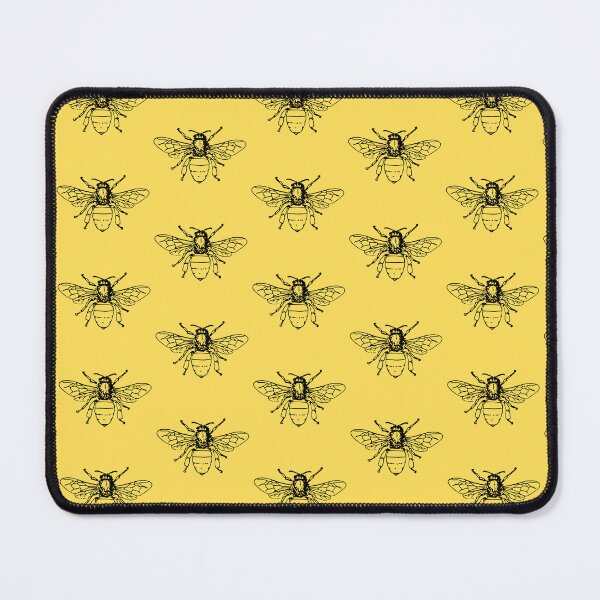 Item preview, Bee Print Yellow Background designed and sold by designsbyreaia.