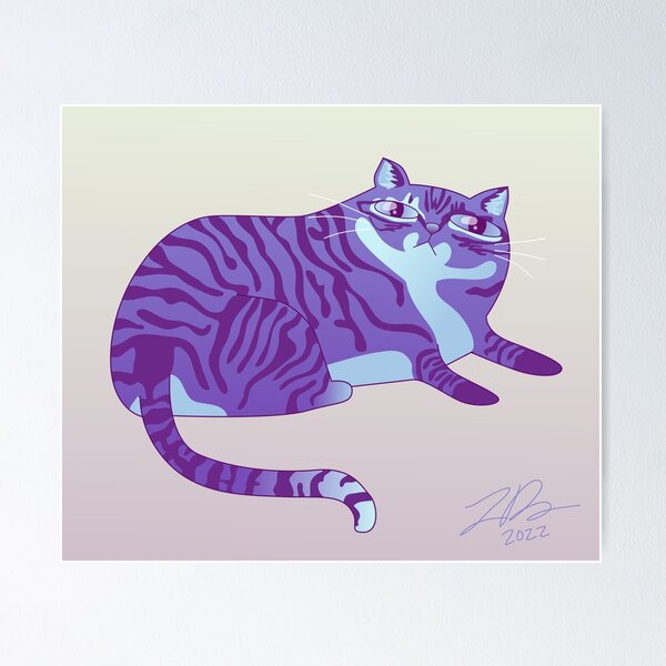 Item preview, Perriwinkle Tabby Cat designed and sold by Zia Frazier.