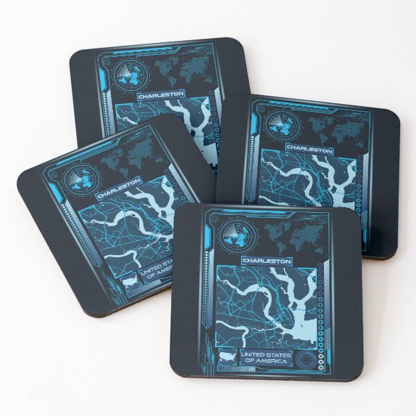 Item preview, CHARLESTON MAP USA designed and sold by hatimelhag.