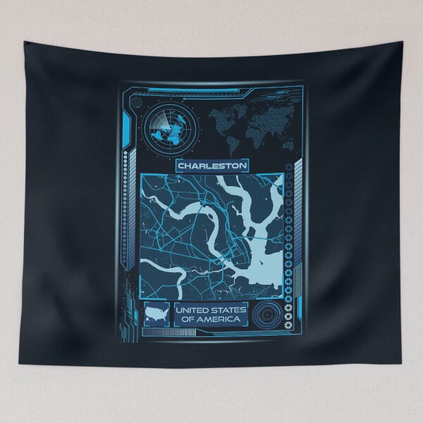 Item preview, CHARLESTON MAP USA designed and sold by hatimelhag.