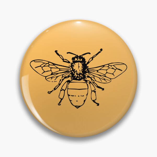 Item preview, Bee Print Amber Yellow Background designed and sold by designsbyreaia.
