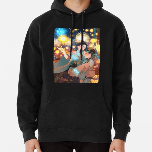 Lunar new year Xiaoven genshin impact venti Xiao Pullover Hoodie for Sale by Mari Firefly Redbubble