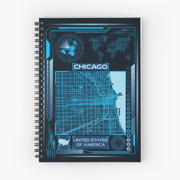Item preview, CHICAGO MAP USA designed and sold by hatimelhag.