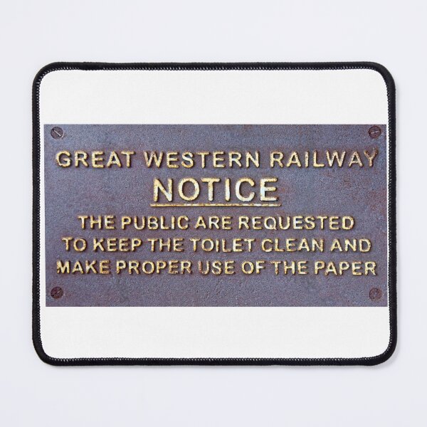 Item preview, Vintage Great Western Railway Toilet Sign designed and sold by Random Railways.