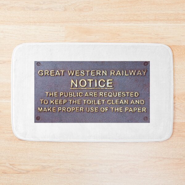 Item preview, Vintage Great Western Railway Toilet Sign designed and sold by Random Railways.