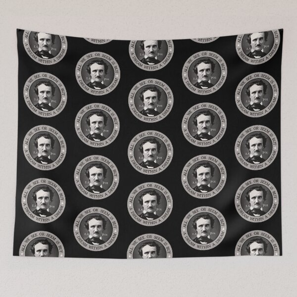 Item preview, Edgar Allen Poe - "All we see or seem is but a dream within a dream" quote designed and sold by HaggisVitae.