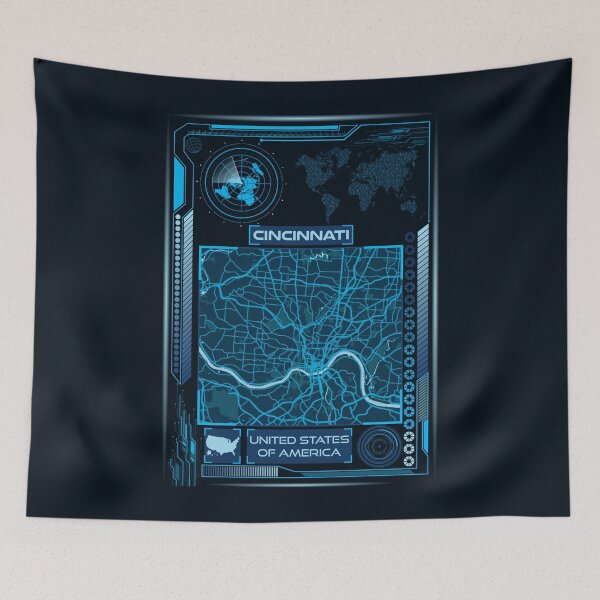 Item preview, CINCINNATI MAP USA designed and sold by hatimelhag.