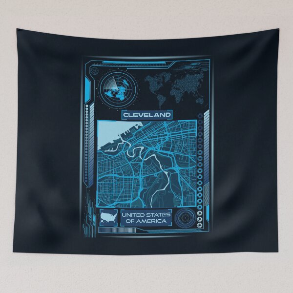Item preview, CLEVELAND MAP USA designed and sold by hatimelhag.