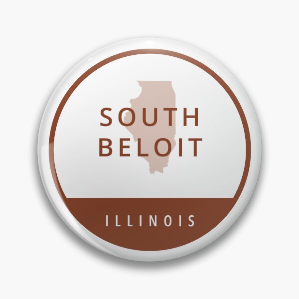 Item preview, South Beloit Illinois Brown Circle State Outline designed and sold by allcitymetro.