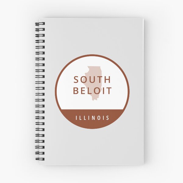 Item preview, South Beloit Illinois Brown Circle State Outline designed and sold by allcitymetro.