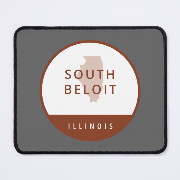 Item preview, South Beloit Illinois Brown Circle State Outline designed and sold by allcitymetro.