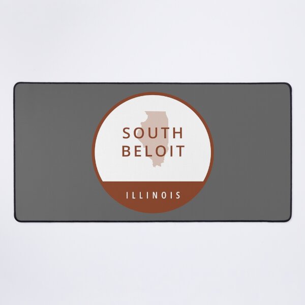 Item preview, South Beloit Illinois Brown Circle State Outline designed and sold by allcitymetro.