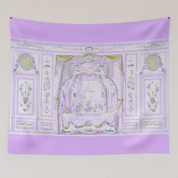 Item preview, Francés Vintage Lavanda Rococó Boudoir Diorama designed and sold by CaseyMichelleArt.