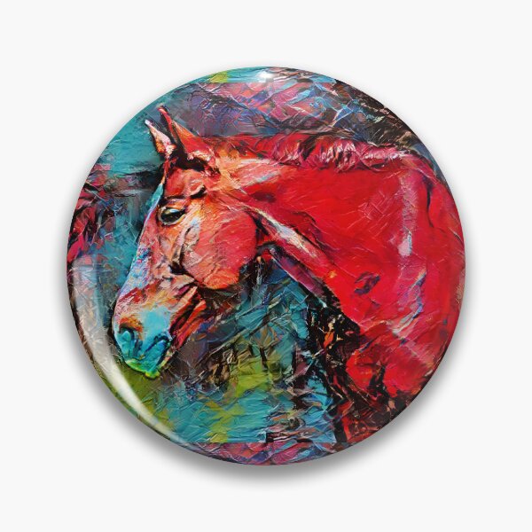 Item preview, Large Horse Wall Art, Original Horse Head Abstract Painting,  Horse Pop Art Contemporary Modern Decor designed and sold by Diemante.