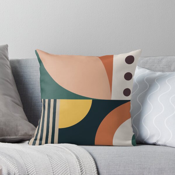 Item preview, Bauhaus Style Art, Mid Century Modern Geometric Shapes in Earthy Colors designed and sold by PrintsProject.