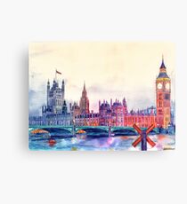 Sunset in London Canvas Print