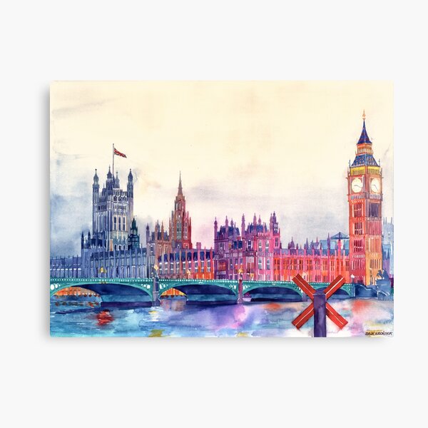 Sunset in London Canvas Print