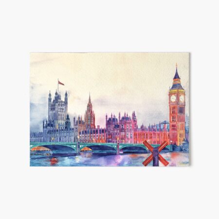 Sunset in London Art Board Print