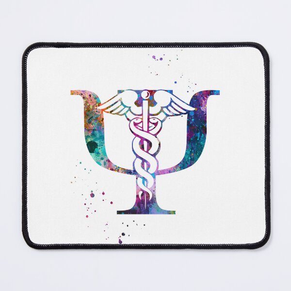 Item preview, Psychiatry Symbol Psi and Rod of Asclepius designed and sold by EvasDreams.