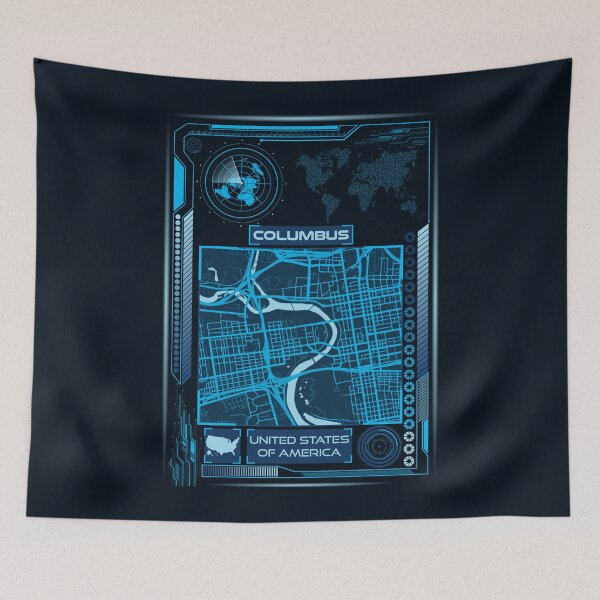 Item preview, COLUMBUS MAP USA designed and sold by hatimelhag.