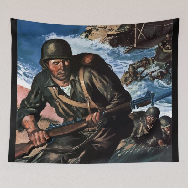 Item preview, In The World War II Era Amos Sewell U.S. WWII Ready For Anything Thanks To You! designed and sold by Roadbubble.