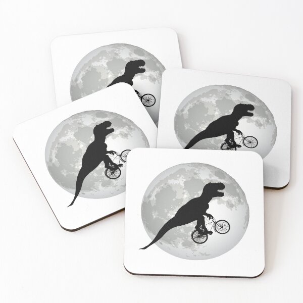 Item preview, T-rex Dinosaur E.T. Moon Parody designed and sold by PinkDonutTees.