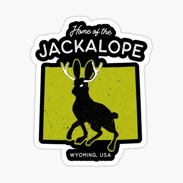 Item preview, Home of the Jackalope - Wyoming, USA Cryptid designed and sold by strangeology.