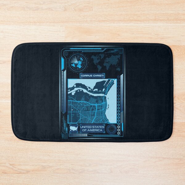 Item preview, CORPUS CHRISTI MAP USA designed and sold by hatimelhag.