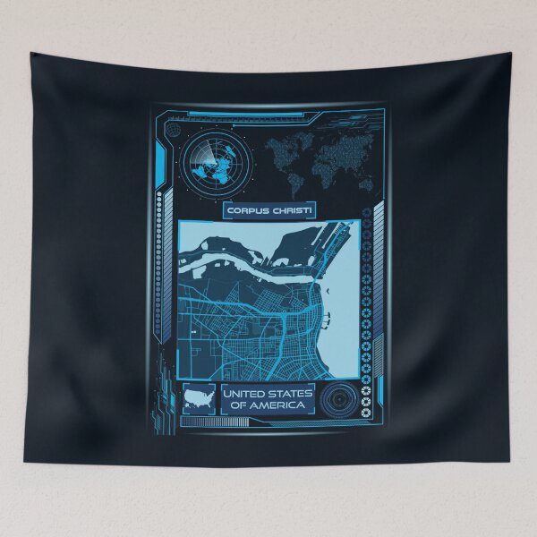 Item preview, CORPUS CHRISTI MAP USA designed and sold by hatimelhag.