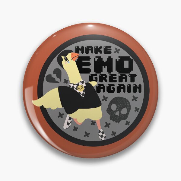 Item preview, Make Emo Great Again Badge designed and sold by racharanha.
