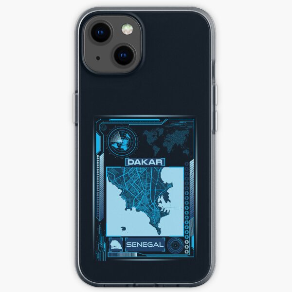 DAKAR CARTE SÉNÉGAL Coque souple iPhone