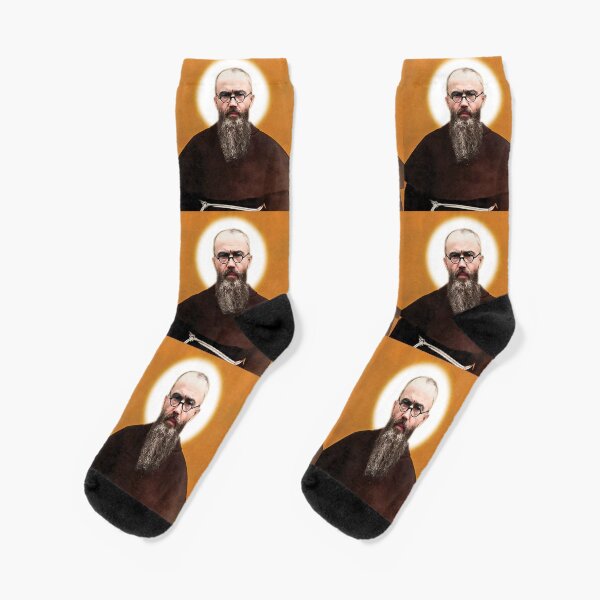 Item preview, saint maximilian kolbe - Fun Catholic gifts and Christian gifts, priest, monk, franciscan, catholic gift shop and store. designed and sold by St Joseph Art.
