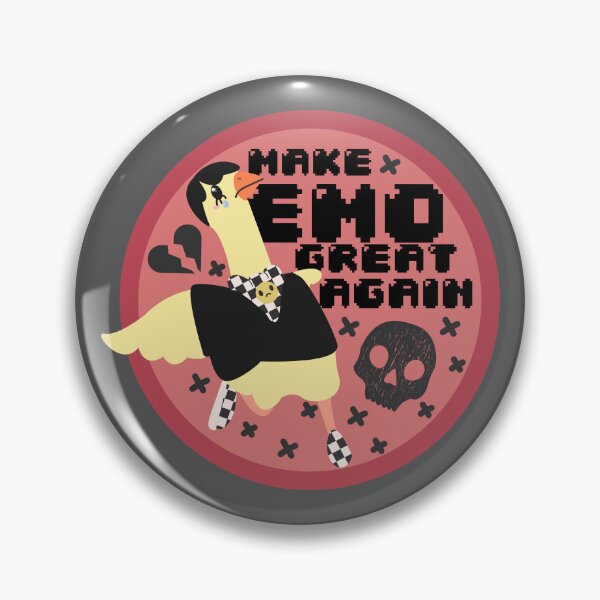 Item preview, Make Emo Great Again Badge designed and sold by racharanha.