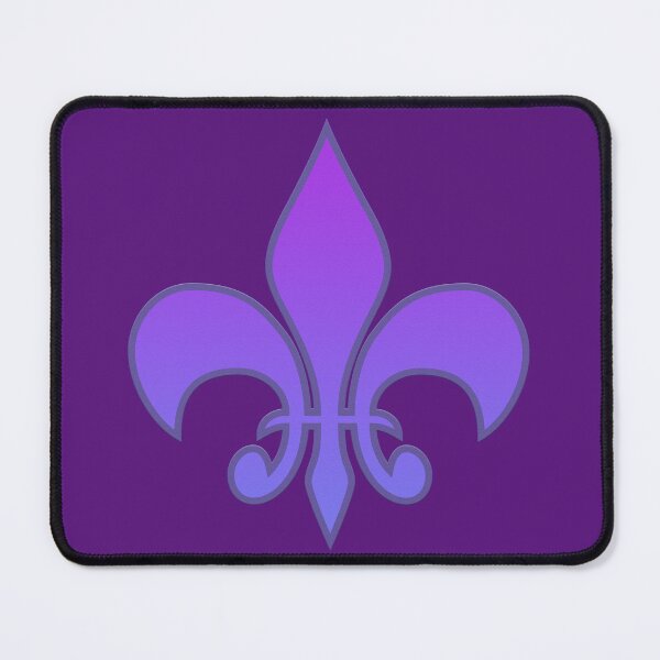 Item preview, Fleur-de-Lis Purple with Blue designed and sold by Annette Marionneaux Stevenson.